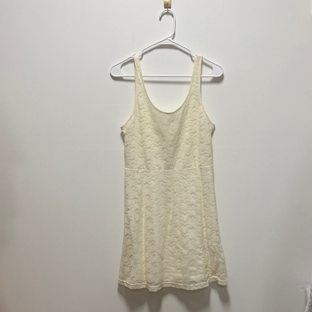 Express Cream Lace Dress